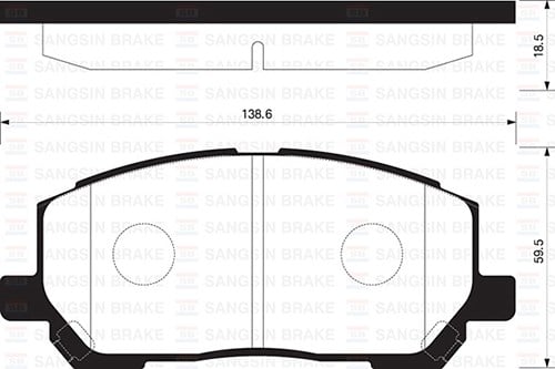 Lexus RX 3.0 Toyota Highlander Ön Disk Balatası SANGSIN
