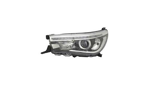 Toyota Hilux Ön Sol Elektrik Motorlu LED Mercekli Far TYC