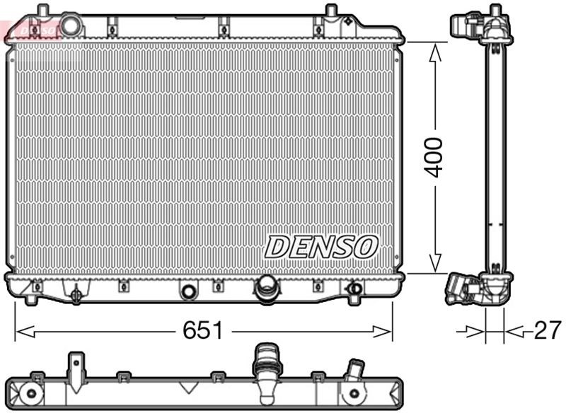 Honda CR-V II Motor Su Radyatörü DENSO