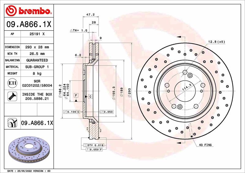 Honda CR-V Fren Diski BREMBO