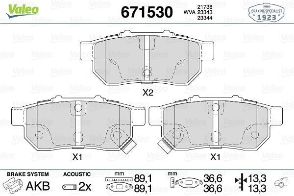 Honda Civic V Jazz II Arka Balata ABS'li VALEO