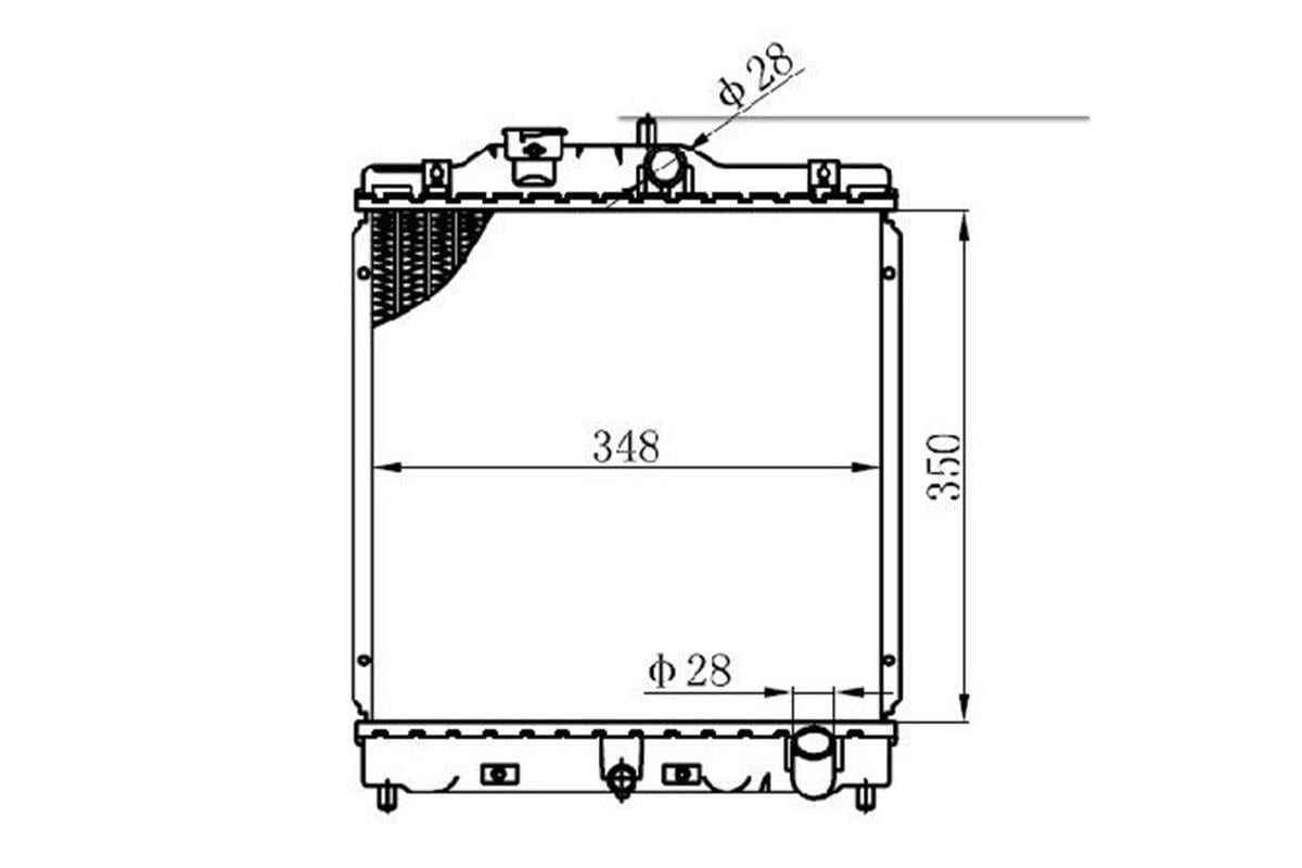 Honda Civic 1.3İ/1.5İ/1.6İ 95- Su Radyatörü Eurofan Manuel Vites Yml-Br-098