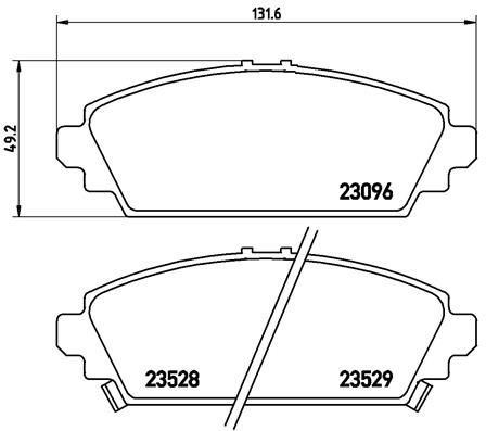 Honda Accord 6 / Civic 7 Ön Disk Fren Balatası VALEO