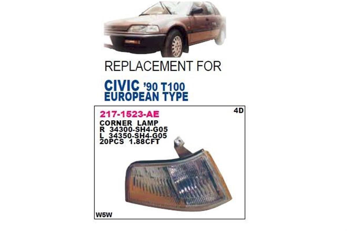 Civic (Ed) 1.4, 1.5, 1.6 (90-91) Sağ Sinyal Lambası Depo Sh4