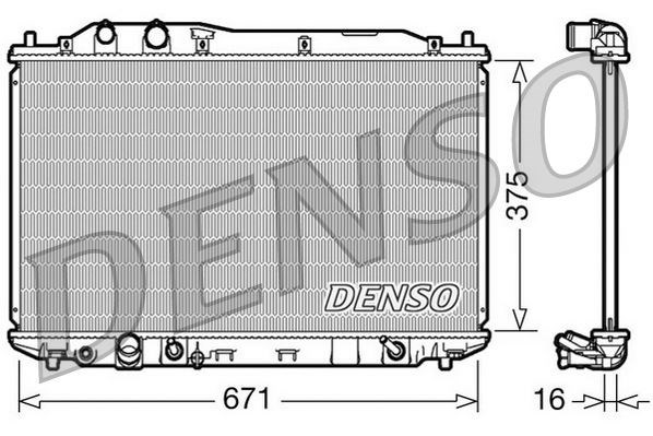 Honda Civic VII Motor Su Radyatörü DENSO