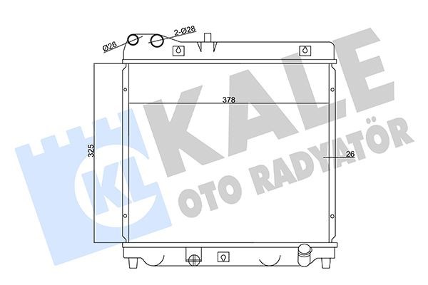 Honda Jazz II Radyatör KALE-RADYATOR