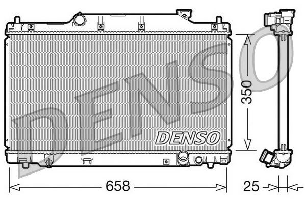 Honda Civic VII Motor Su Radyatörü DENSO