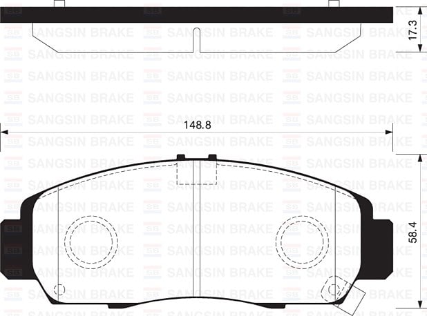 Honda Civic FB7 Ön Fren Balatası Telli Tip SANGSIN