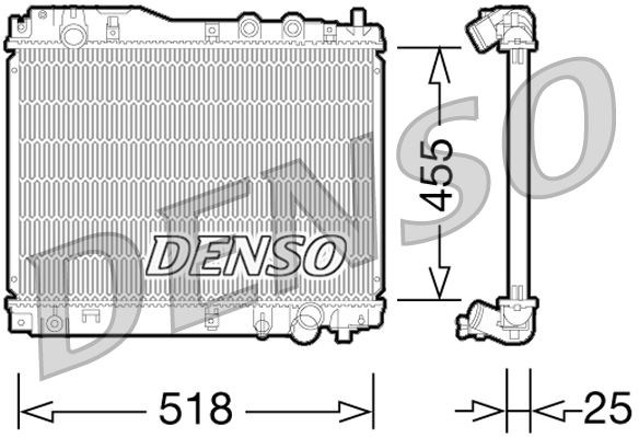 Honda Civic VII Motor Su Radyatörü DENSO