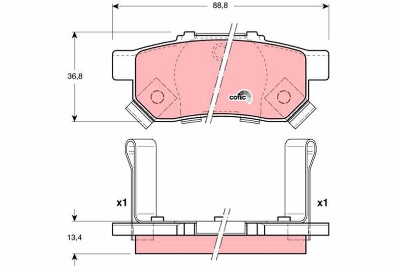 Honda Civic V Arka Balata ABS'li TRW