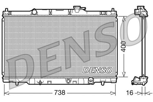 Honda CR-V II Motor Su Radyatörü DENSO
