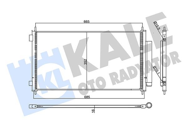 Honda CR-V Klima Radyatörü Kondenser KALE-RADYATOR