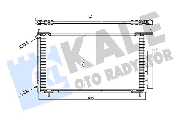 Honda CR-V Klima Radyatörü 2.0L KALE-RADYATOR