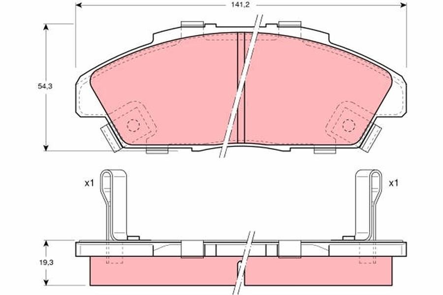Honda Accord IV Ön Aks Disk Balatası TRW