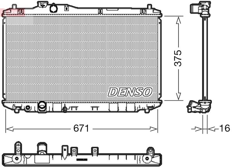 Honda Civic IX Motor Su Radyatörü DENSO