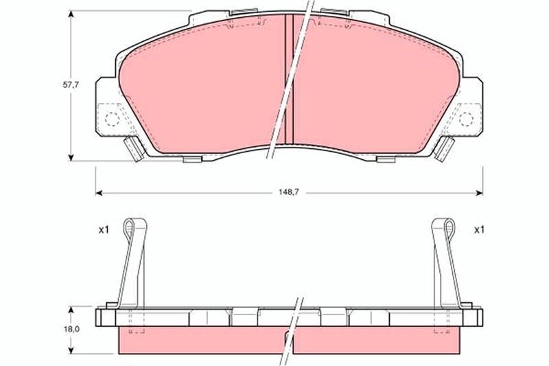 Honda Accord IV Ön Disk Fren Balatası TRW