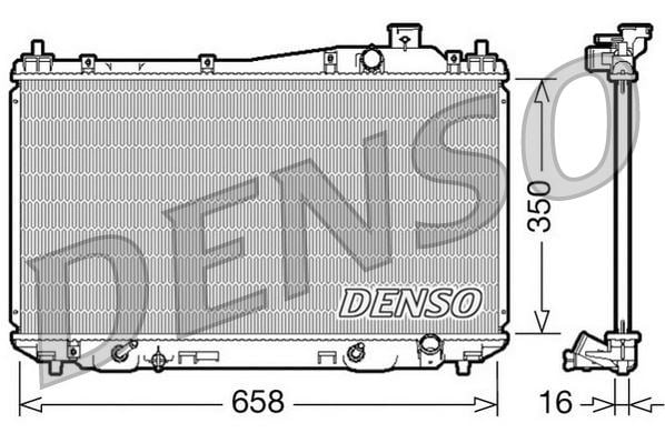 Honda Civic VII Motor Su Radyatörü DENSO