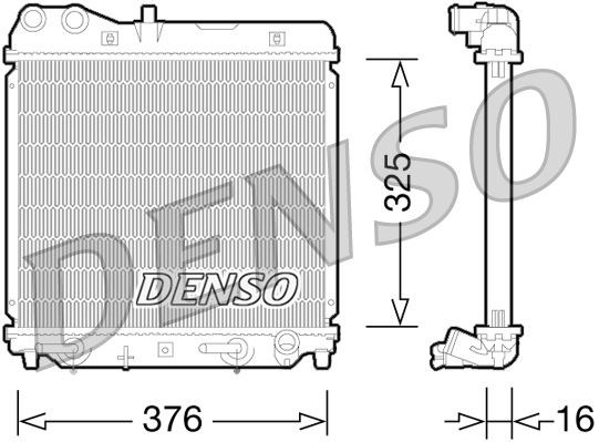 Honda Jazz II Motor Su Radyatörü DENSO