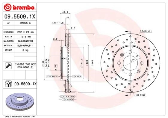 Honda Ön Fren Diski Xtra BREMBO