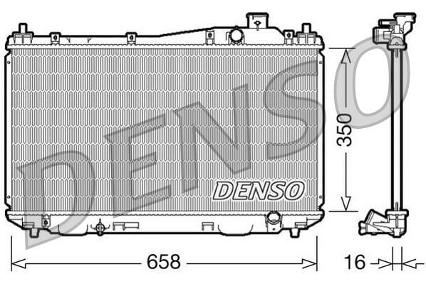 Honda Civic VII Motor Su Radyatörü DENSO