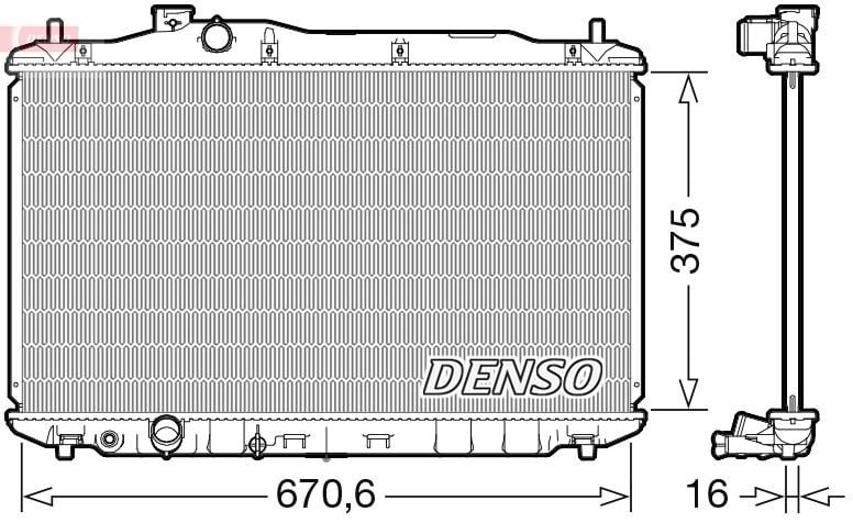 Honda Civic 8 Hatchback Motor Su Radyatörü DENSO