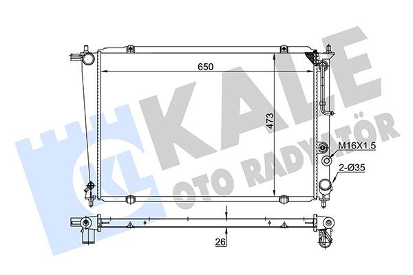Hyundai H1 Radyatör KALE-RADYATOR