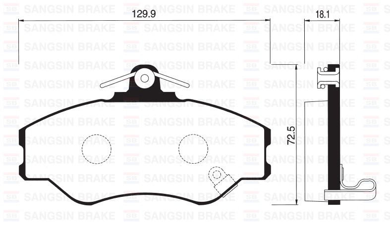 Hyundai H100 Panelvan Ön Fren Balatası SANGSIN