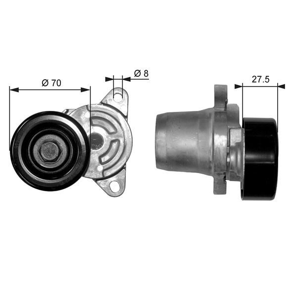 Hyundai Accent II Elantra Getz Alternatör Gergi Rulmanı 1.5CRDI-i30 2.0CRDI GATES