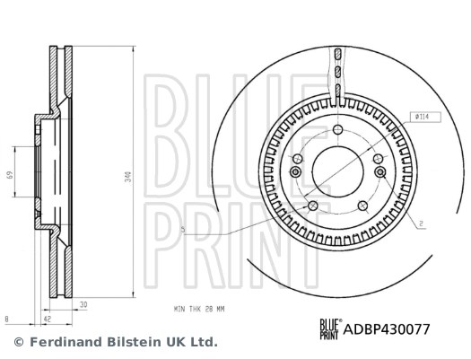 Hyundai Santa Fe IV Fren Diski BLUEPRINT