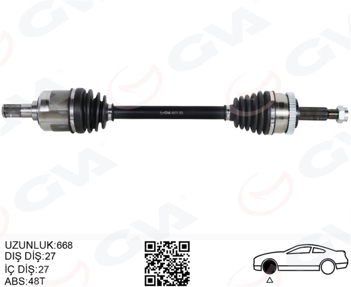Hyundai Tucson (2004-2010) Komple Aks Ön Sol 2.0 Crdı 495012E900