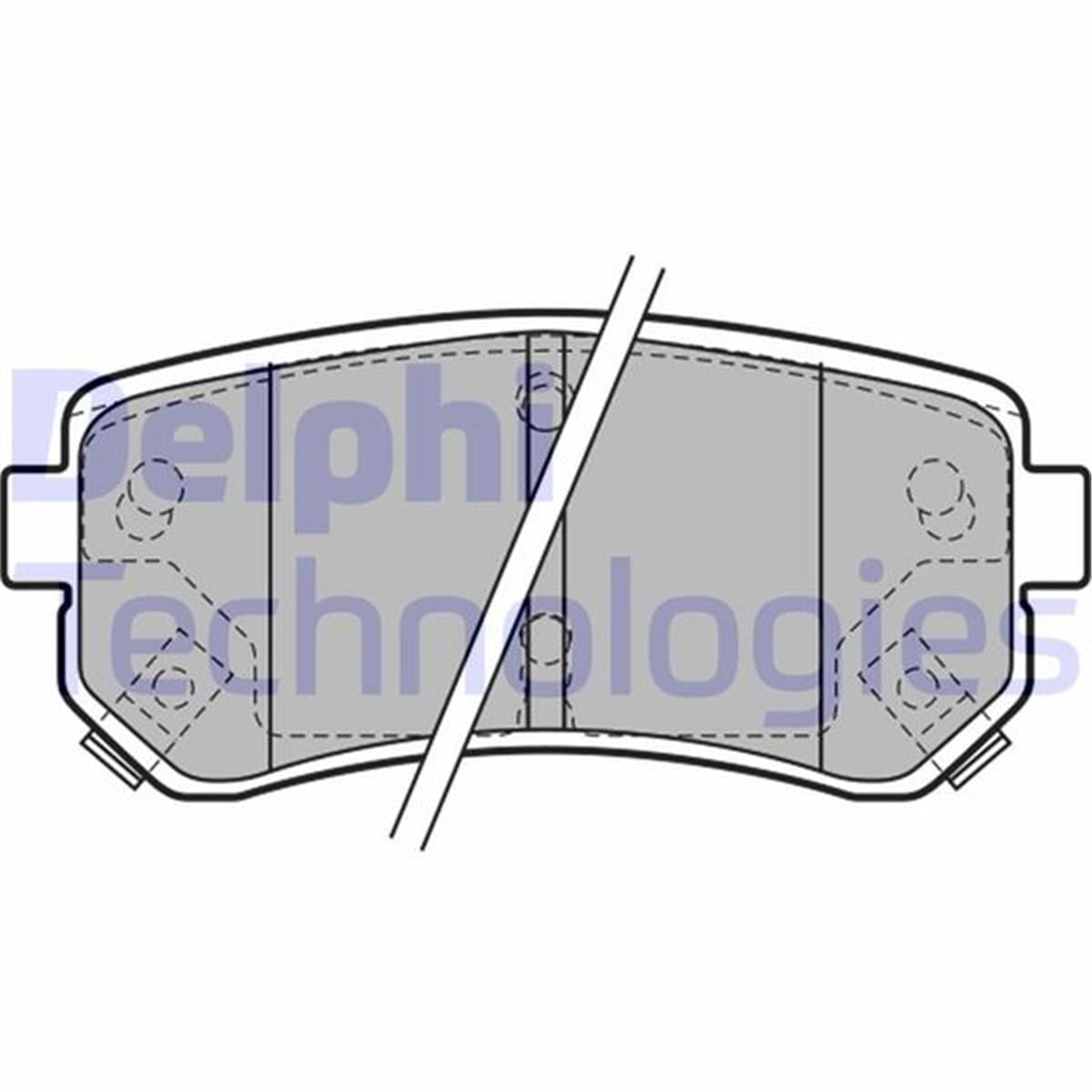 Hyundai Accent Era İ20 İ30 İx20 Arka Fren Balatası Delphi Wva 24320