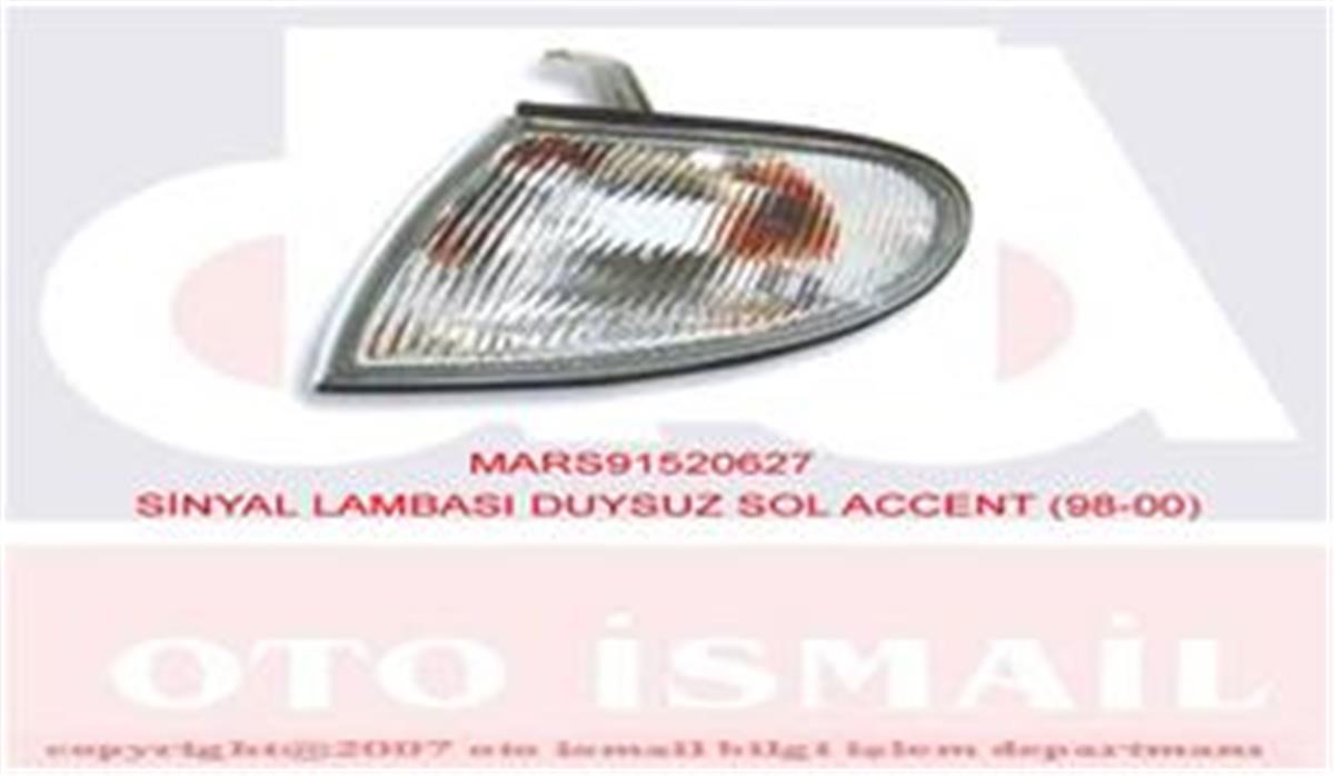 Hyundai Accent (98-00) Sinyal Lambası Sol Duyusuz 9230122310-9230122300