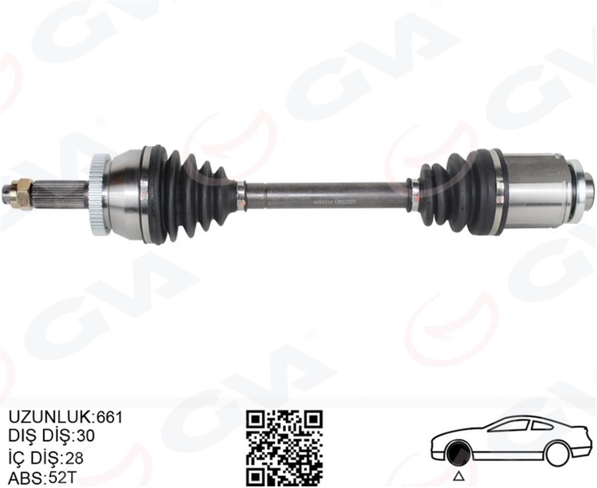 Hyundai Santa Fe Cm 2.2 Crdi (06-12) Komple Aks Ön Sağ Absli 495002B620