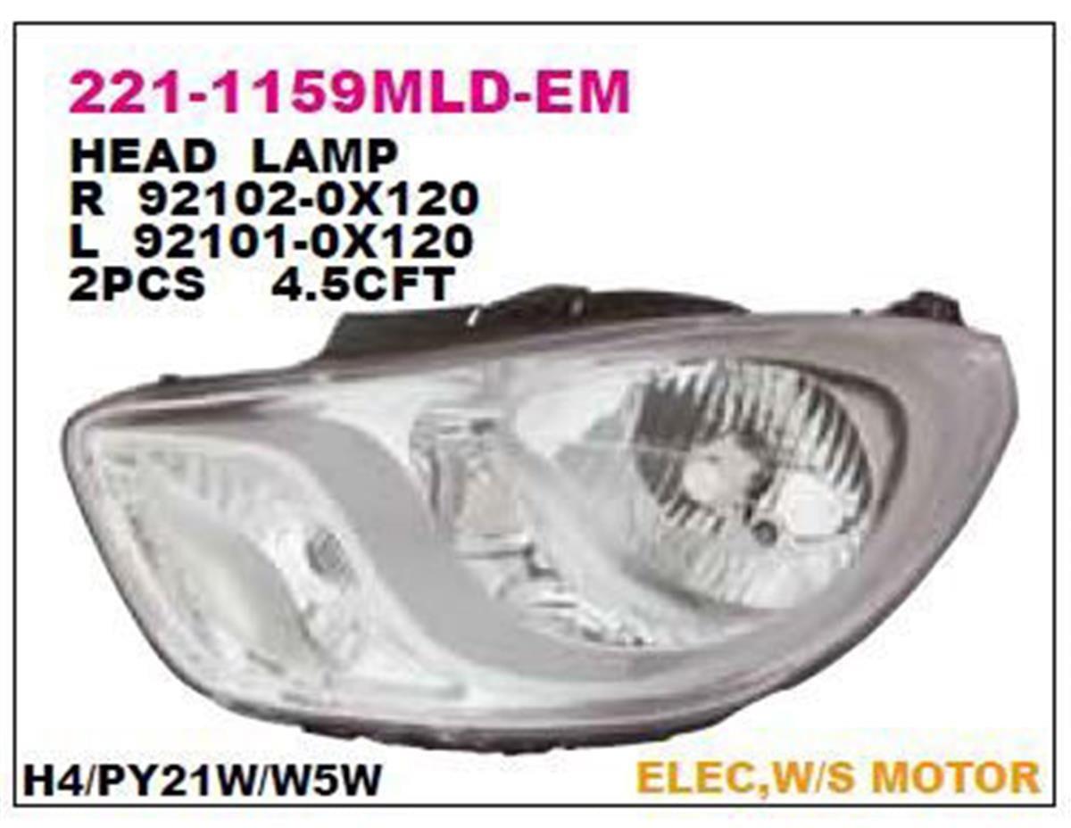 Depo Hyundai İ10 (2013-2019) Sağ Far 92102B9000