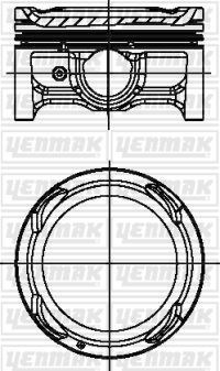 Hyundai Accent Blue 1.4L G4LC Piston Segman 0.50 11-> YENMAK