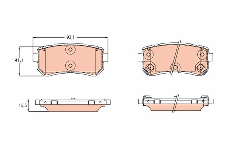 Hyundai Arka Disk Balata TRW