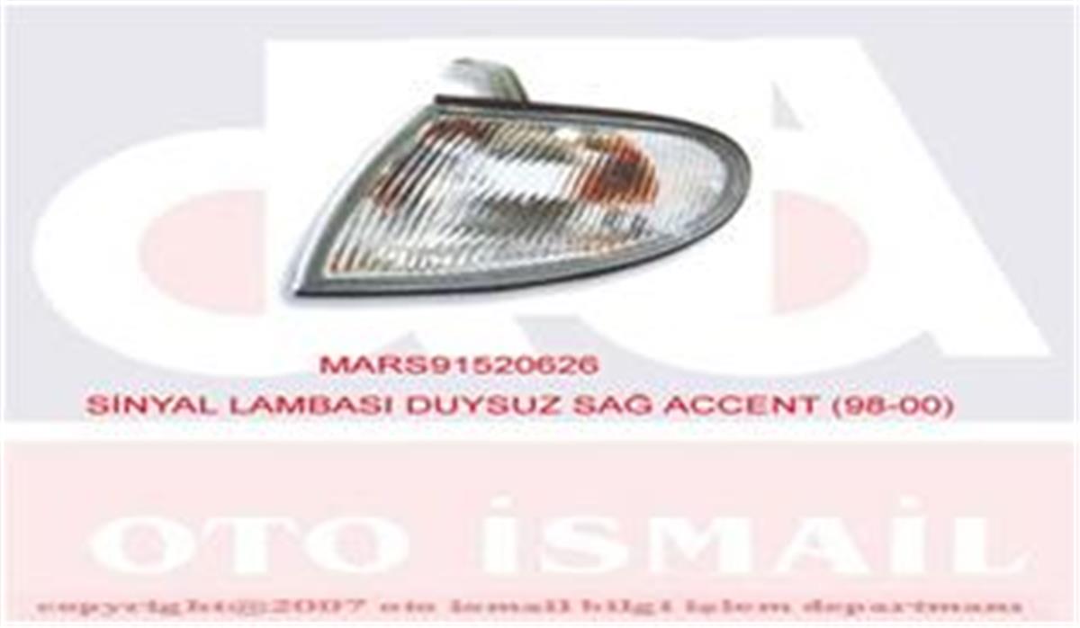Hyundai Accent (1998-2000) Sinyal Lambası Sağ 9230222300-9230222310