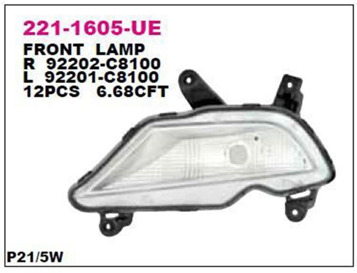 Hyundai İ20 Sol Gündüz Farı Depo Benzin-Dizel (2015-) 92201C8100