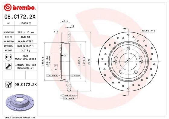 Hyundai Arka Fren Diski Xtra BREMBO