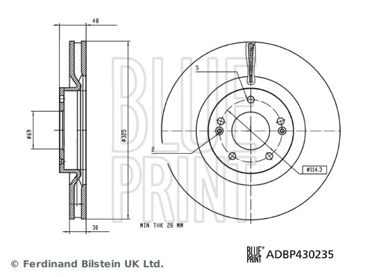 Hyundai Santa Fe IV Fren Diski BLUEPRINT
