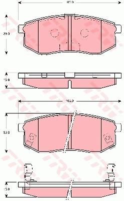 Hyundai Galloper II JK-01 Arka Disk Balata TRW