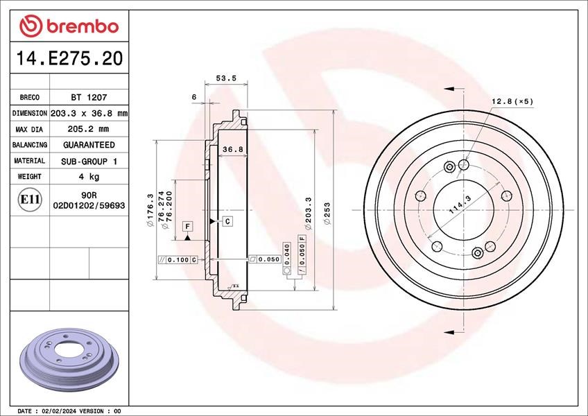 Hyundai Elantra Kia Cerato Forte Fren Kampanası BREMBO