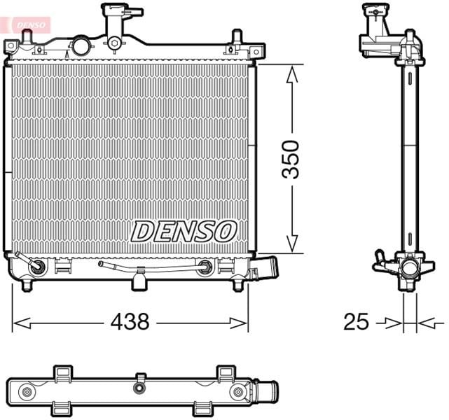 Hyundai i10 1 Motor Su Radyatörü DENSO