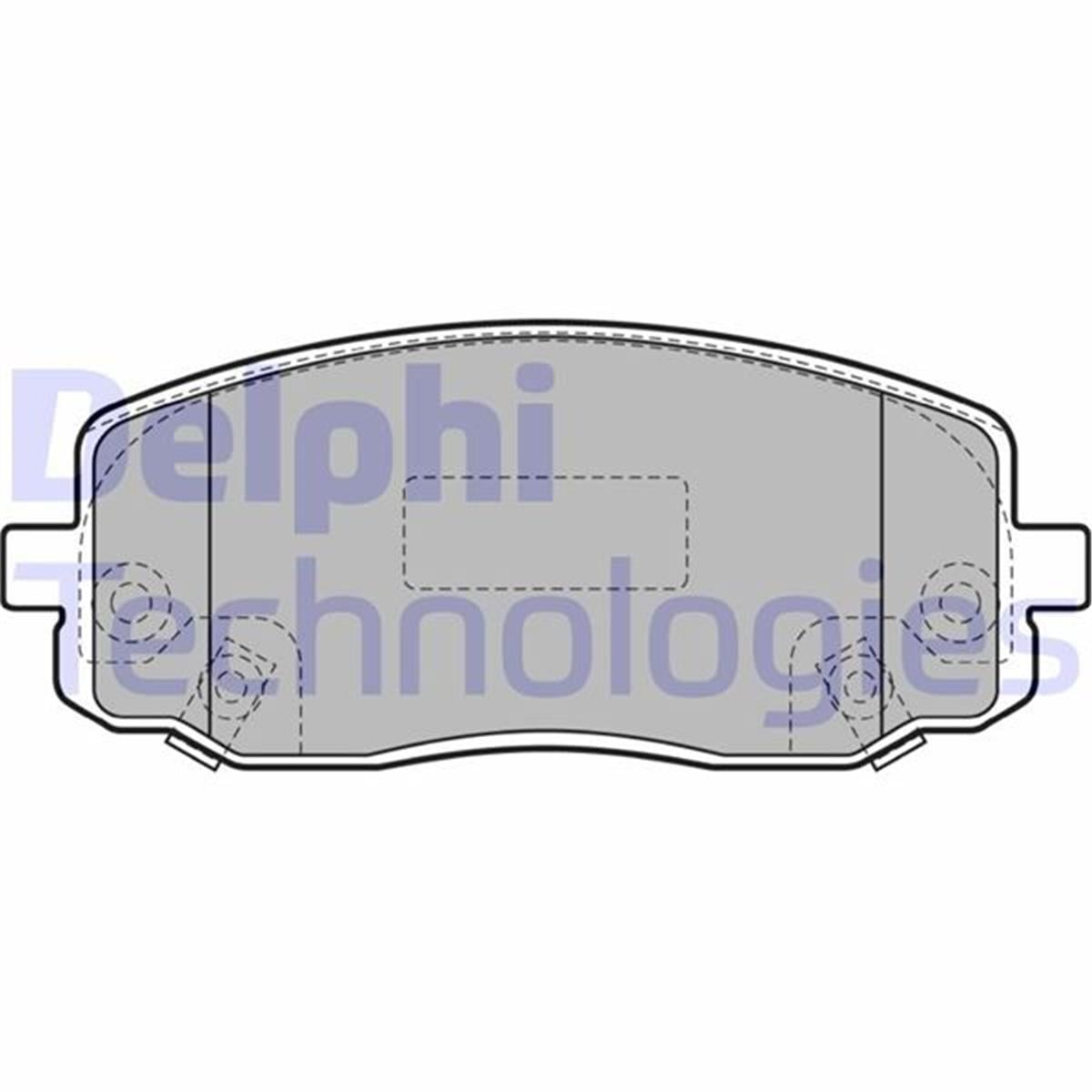 Hyundai İ10/İ20 Piç Anto Fren Balatası Delphi (115Mm, 04-)