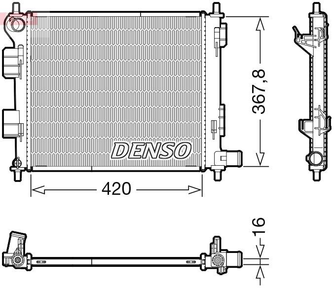 Hyundai i10 2 Motor Su Radyatörü DENSO