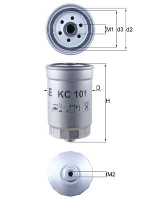Hyundai Accent III / Era / Getz / Kia Rio / Sorento Yakıt Filtresi MAHLE