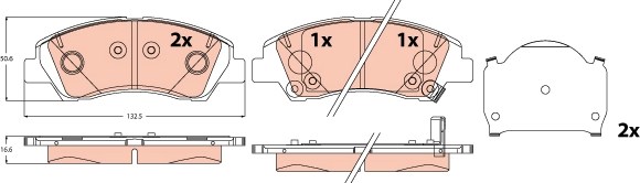 Hyundai i10 III Ön Disk Balata TRW
