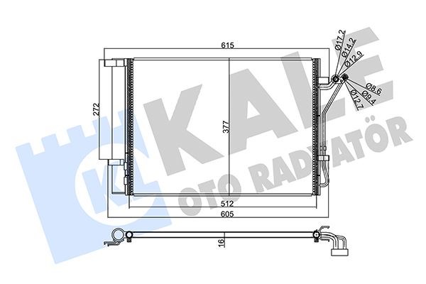 Hyundai i20 Kondenser KALE-RADYATOR