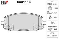 Hyundai i10 Ön Fren Balatası Aşınma İkaz Soketli VALEO