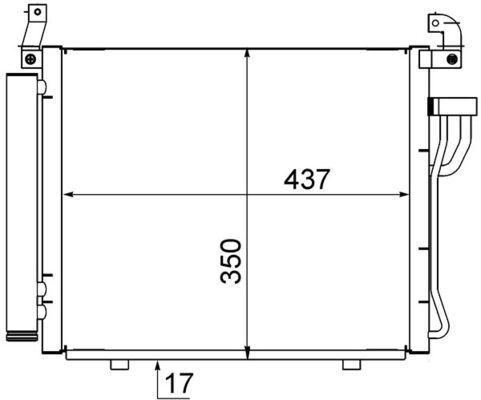 Hyundai i10 Klima Radyatörü Kondenser MAHLE